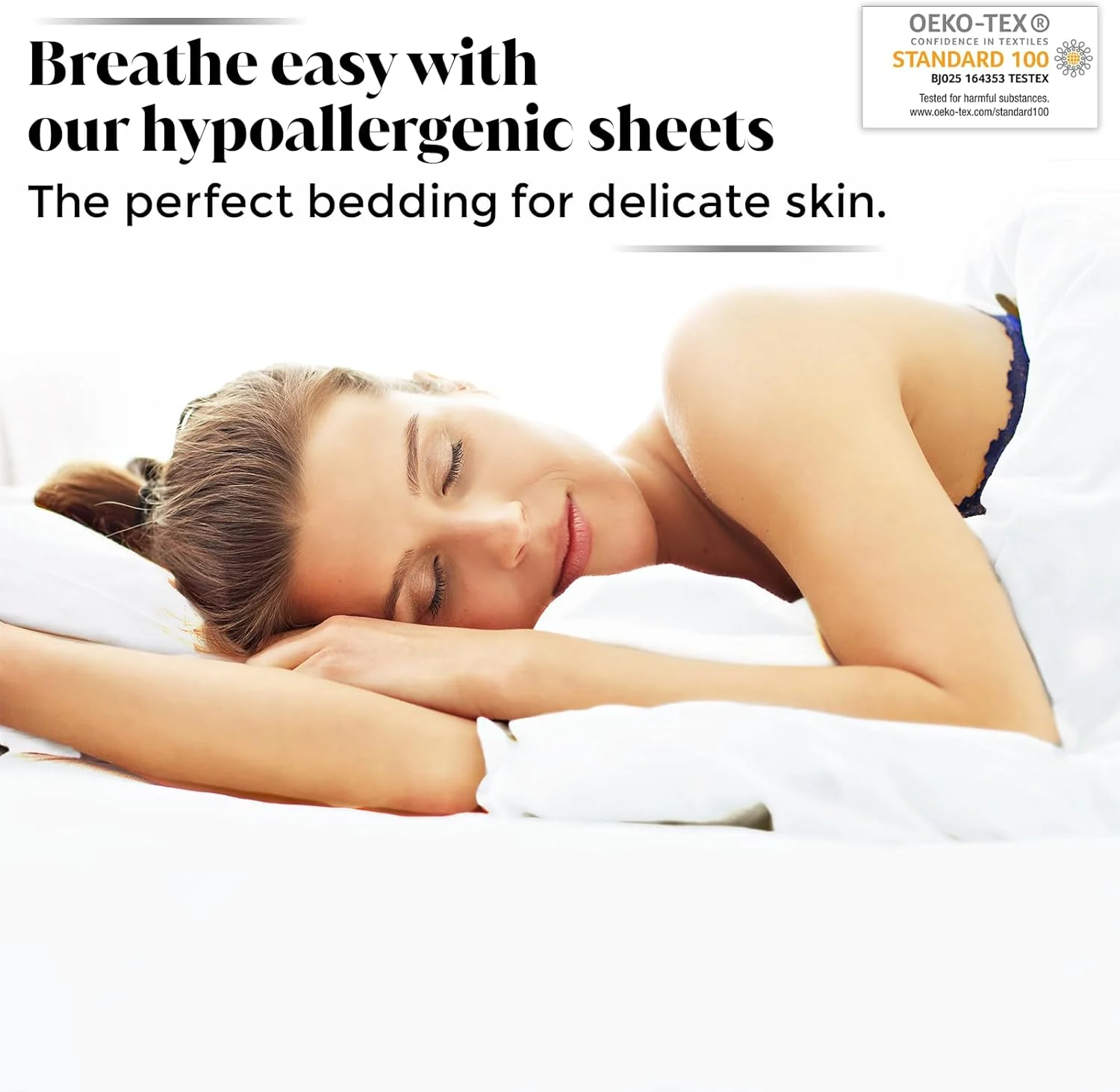 ست ملحفه تخت خواب سایز کینگ LB Luxury Bamboo Market | 100% ویسکوز تهیه شده از | کشت ارگانیک | فوق العاده نرم | ملحفه خنک کننده برای افراد گرمایی | جیب عمیق 17 اینچی [سفید کلاسیک]