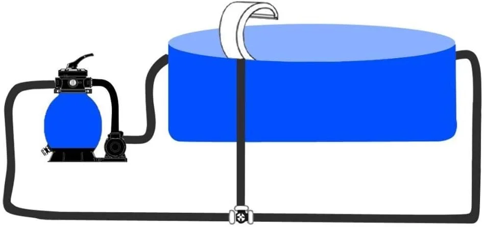 آبنمای استیل باغی 45X30X60 سانتی‌متر، آبشار مناسب برای استخرها، حوضچه‌ها و باغ