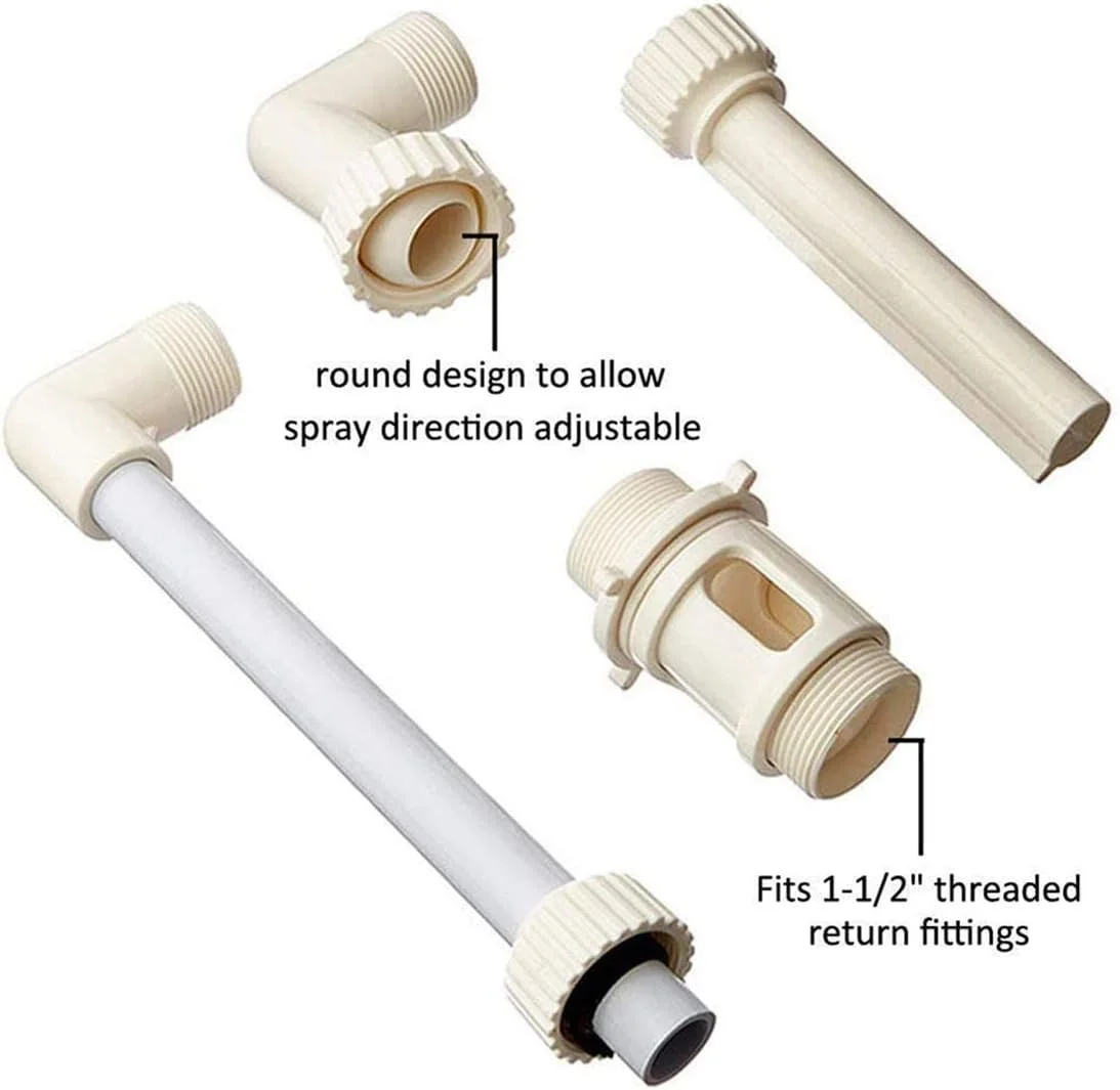 فواره آبشاری استخر شنا دفسدار، فاصله پاشش قابل تنظیم، خنک کننده دمای آب استخر برای استخرهای روکار و توکار، دکوراسیون فضای باز حیاط