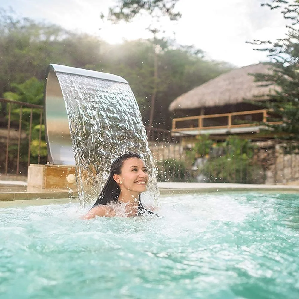 آبنمای استخر شنا Leunlee، آبشار مستطیلی استخر، آبنمای استخر آبشاری باغی از جنس استیل ضد زنگ آبنمای استخر شنا Leunlee، آبشار مستطیلی استخر، آبنمای استخر آبشاری باغی از جنس استیل ضد زنگ