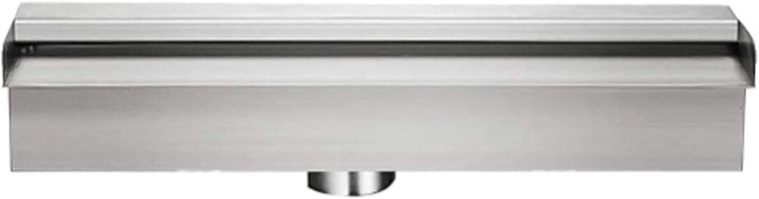 آبنمای استخری آبشاری Leunlee، آبنمای مستطیلی استیل برای حوض، دارای نوار LED، سرریز آبشاری، آبشارهای استخری دیواری مستطیلی