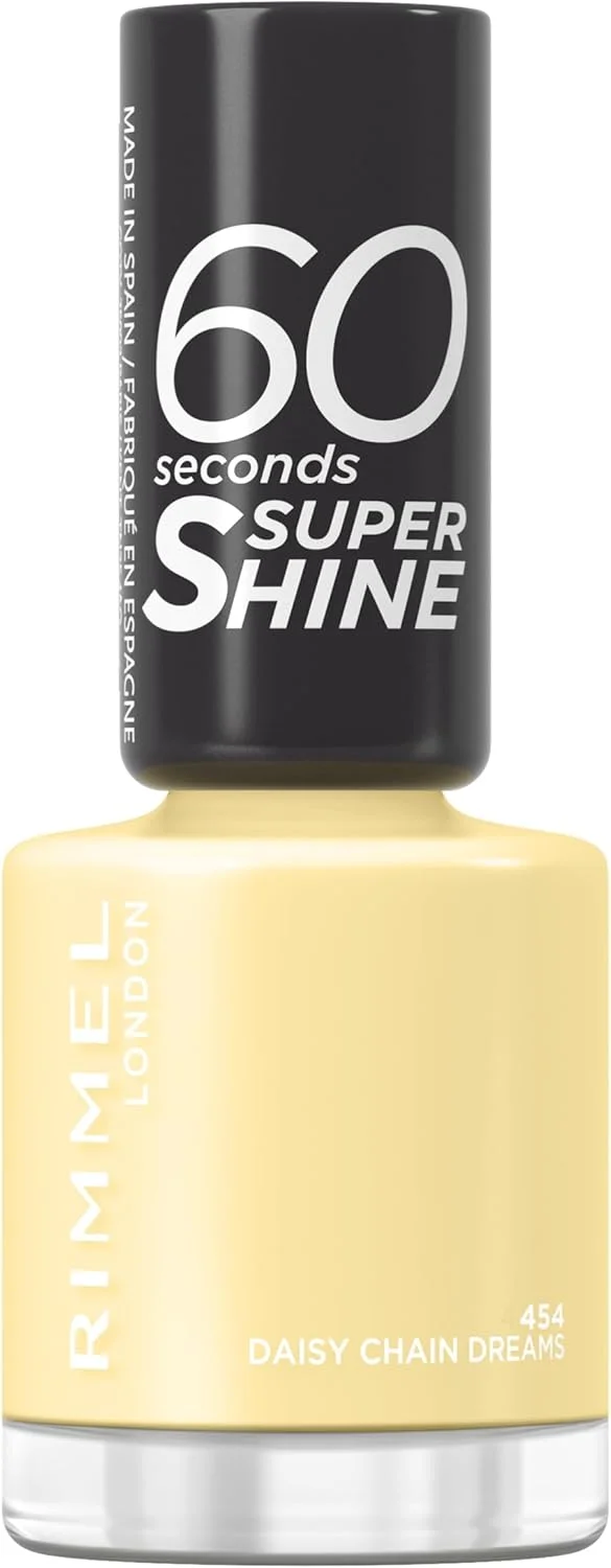 لاک ناخن سوپر شاین 60 ثانیه ای ریمل لاندن - 454 Daisy Chain Dreams
