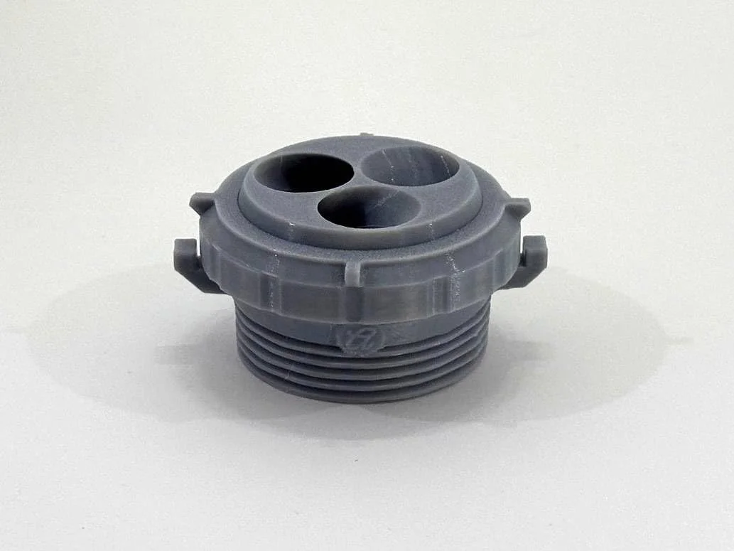 نازل جت برگشتی استخر و اسپا - جت جریان مارپیچی، رزوه 1.5 اینچ NPT MIP (خاکستری)