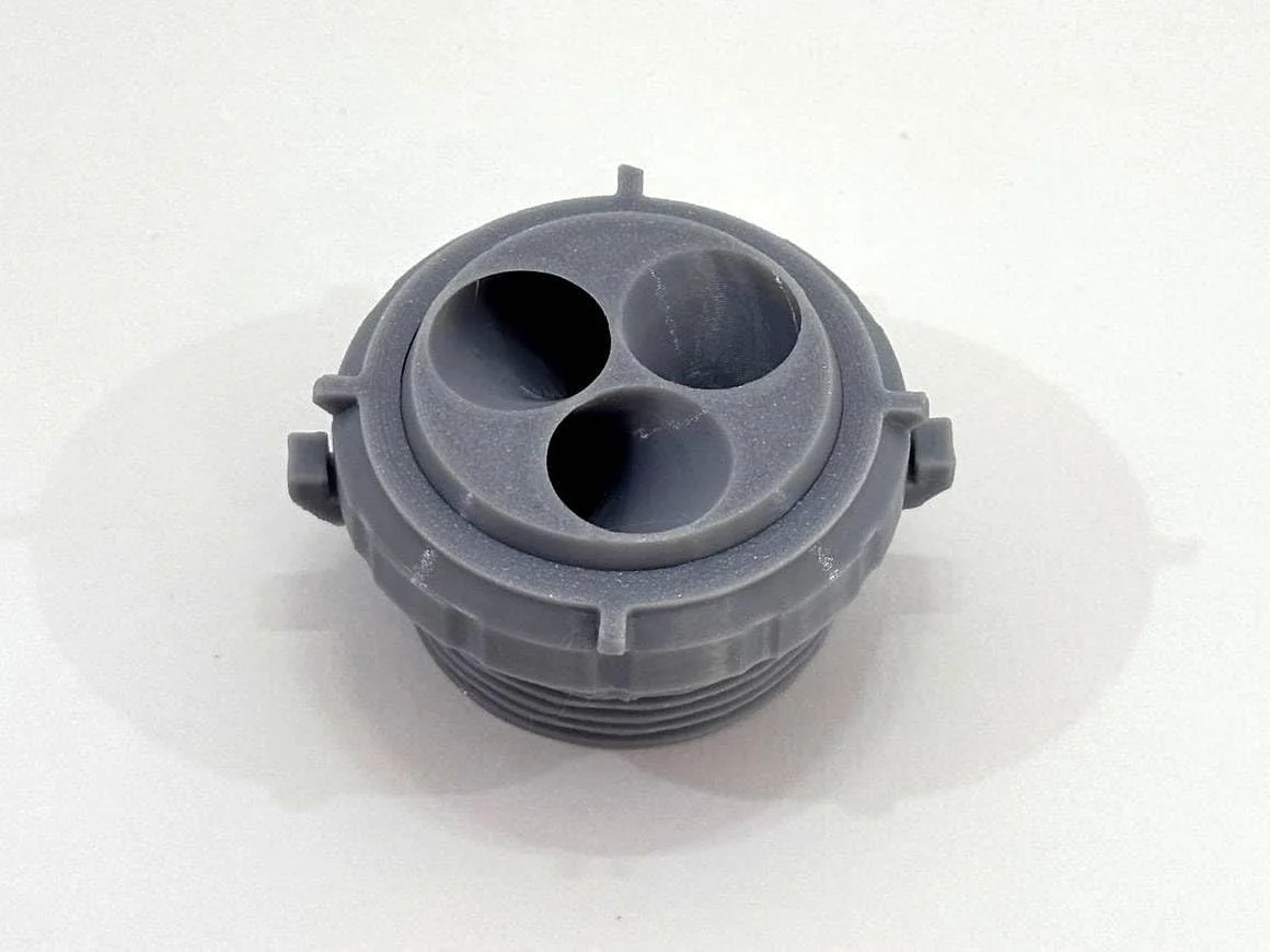 نازل جت برگشتی استخر و اسپا - جت جریان مارپیچی، رزوه 1.5 اینچ NPT MIP (خاکستری)