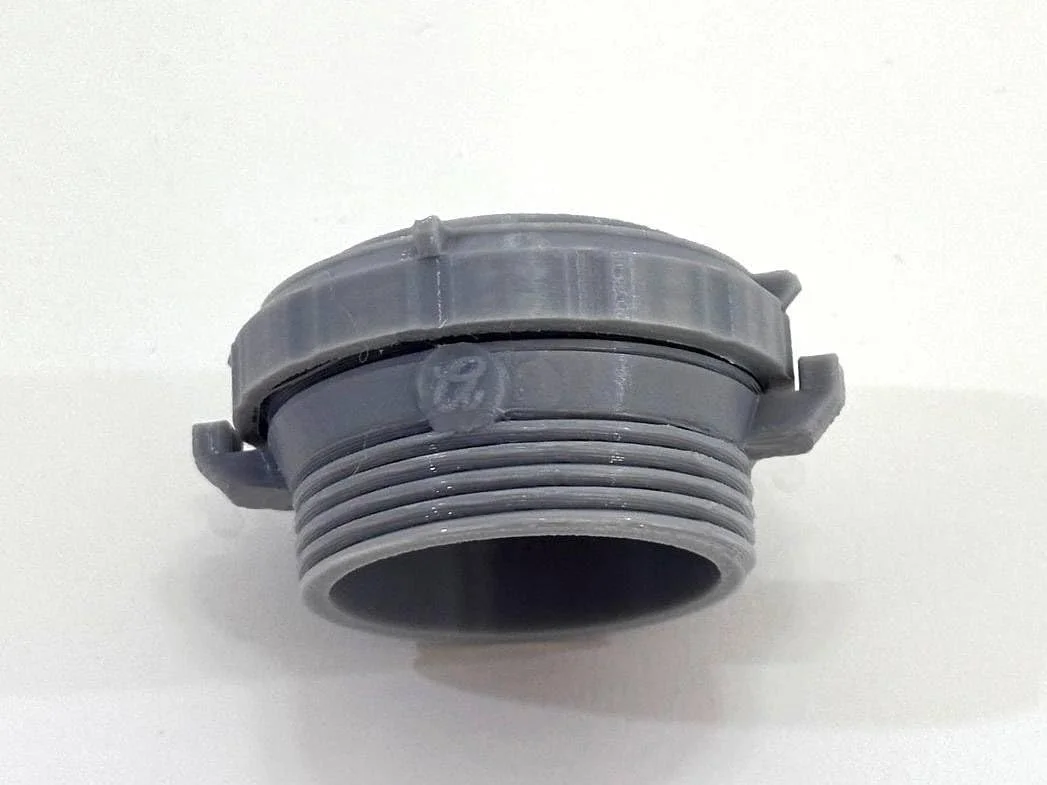 نازل جت برگشتی استخر و اسپا - جت جریان مارپیچی، رزوه 1.5 اینچ NPT MIP (خاکستری)