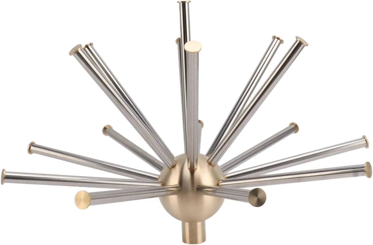 نازل فواره الهام گرفته از BusoTh با کره و 16 نازل، برنجی استیل G1 اینچ، برای تزئین محوطه سازی حوض باغ، قطعات فواره استخر