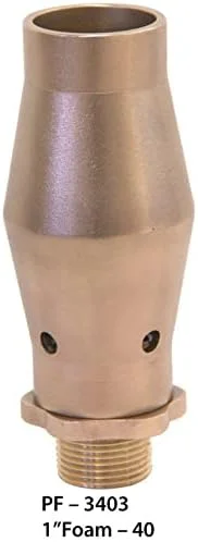نازل فواره آب استخری مرواریدی 1 اینچ فوم برنجی - 40 ساخت هند Pf – 3403