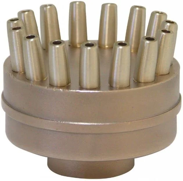 نازل فواره آب حوض مرواریدی 1 اینچ، نازل ولکان برنجی - 15 جت ثابت ساخت هند Pf – 1106