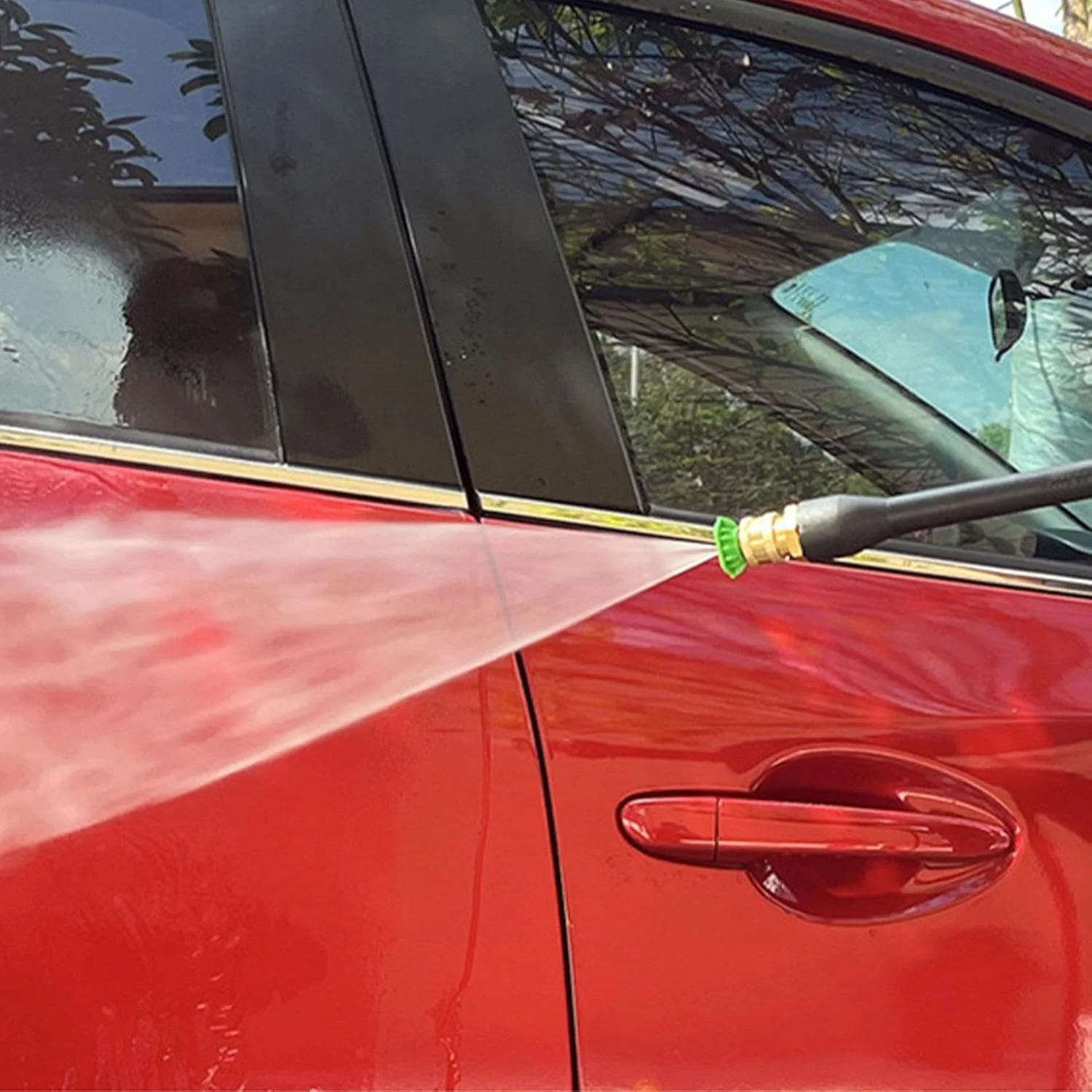 نازل شلنگ فشار قوی | سر آبپاش چمن - نازل شلنگ فشار قوی با 2030 Psi برای حیاط خلوت، استخر، عرشه، باغ، چمن، آشپزخانه، ساخت و ساز، شستشوی خودرو