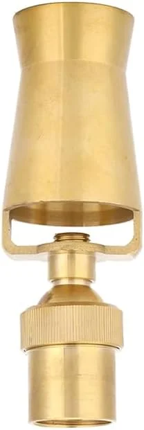 نازل فواره برنجی طرح بادبزنی/برج یخی SagaSave، نازل آب فواره، سر آبپاش پراکنده کننده برای استخر باغ