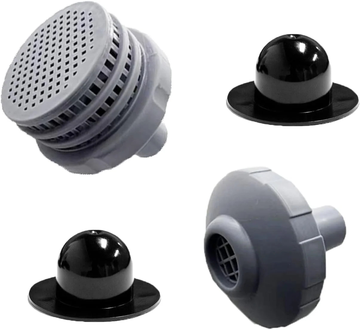 کیت قطعات استخر پیش ساخته SIGANDG شامل فیلتر استخر با خروجی 1.25 اینچ، نازل ورودی و درپوش استخر، کیت اتصال جت آب استخر، قطعه جایگزین برای لوازم جانبی استخر Intex/Coleman