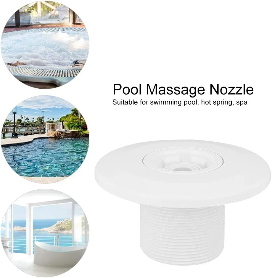 نازل جت استخر دیواری برگشتی، نازل ماساژ جت SPA استخر شنا با قابلیت چرخش 360 درجه، اتصالات برگشتی دیواره استخر 2 اینچ