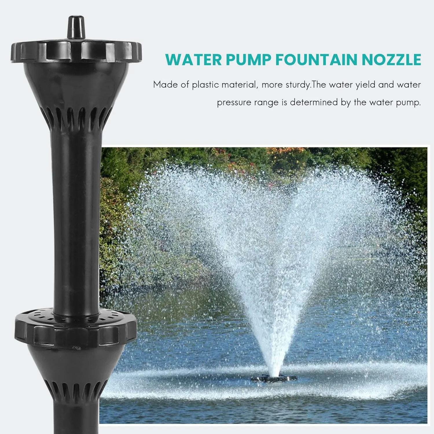 مجموعه 9 عددی نازل کوچک، سر نازل آب برای پمپ شناور حوض و استخر