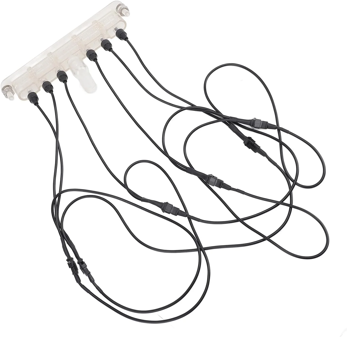 نازل آبنمای آبشاری ال ای دی RGB 12 ولت، خروجی آبشار پلاستیکی استخر برای حوض ماهی با طراحی مدرن و چراغ های RGB، مناسب برای