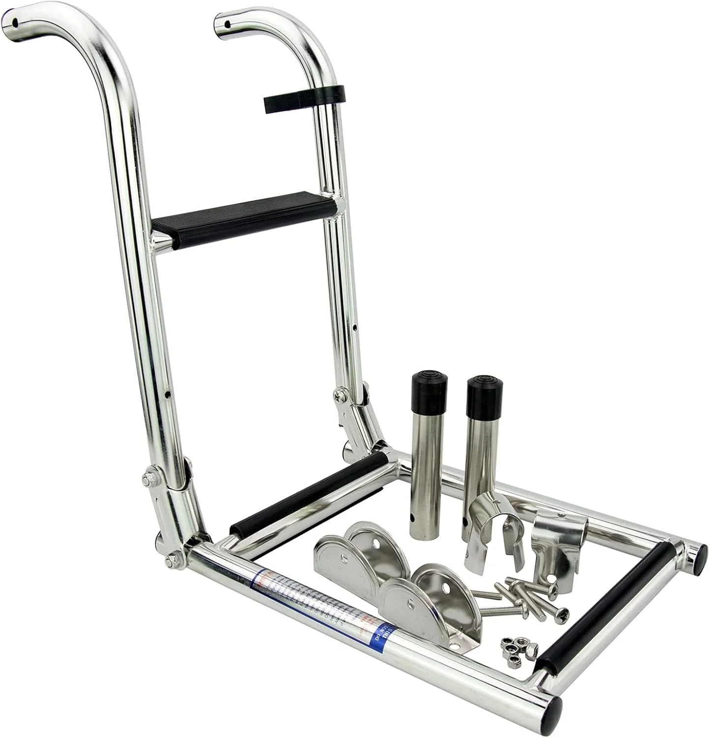 نردبان قایقی 3 پله JJYY، نردبان تاشو استیل ضد زنگ برای قایق های بادی پونتون، RV، عرشه استخر قایق تفریحی، ظرفیت وزن 150 کیلوگرم نردبان قایقی 3 پله JJYY، نردبان تاشو استیل ضد زنگ برای قایق های بادی پونتون، RV، عرشه استخر قایق تفریحی، ظرفیت وزن 150 کیلوگرم