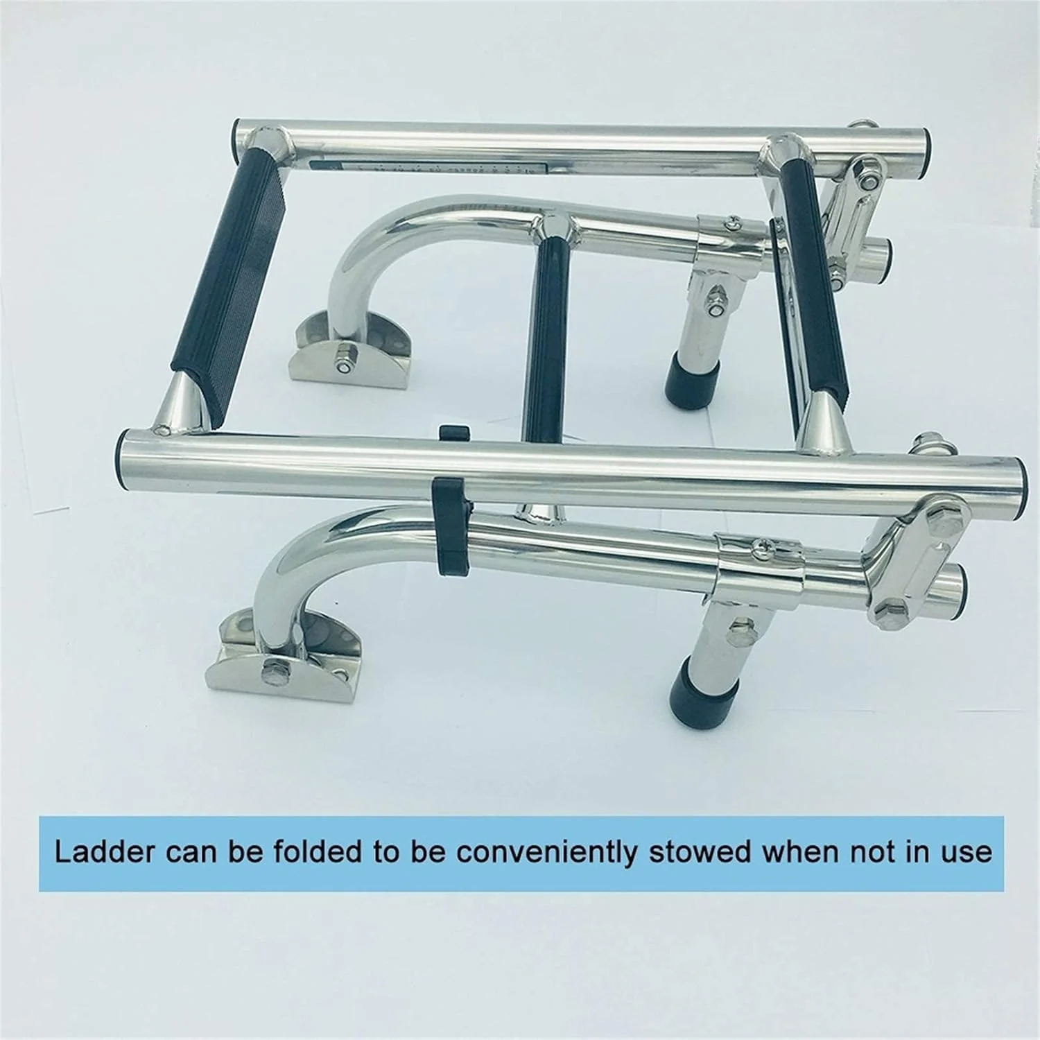 نردبان قایقی 3 پله JJYY، نردبان تاشو استیل ضد زنگ برای قایق های بادی پونتون، RV، عرشه استخر قایق تفریحی، ظرفیت وزن 150 کیلوگرم نردبان قایقی 3 پله JJYY، نردبان تاشو استیل ضد زنگ برای قایق های بادی پونتون، RV، عرشه استخر قایق تفریحی، ظرفیت وزن 150 کیلوگرم