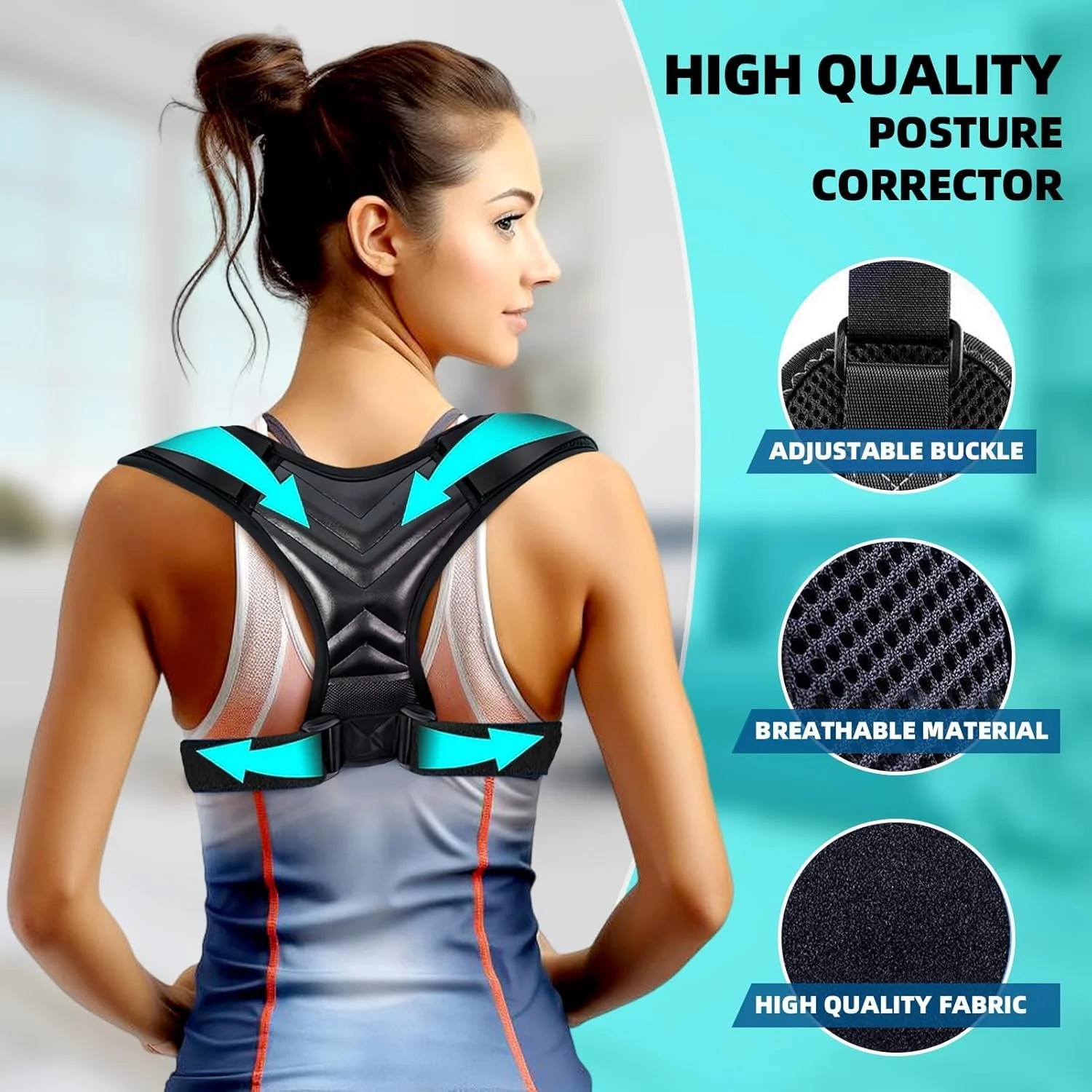 گردن بند اصلاح کننده وضعیت بدن MAKINGTEC، مناسب برای آقایان و بانوان، تسکین درد گردن و شانه، ایده آل برای استفاده در خانه، محل کار و باشگاه - سایز M گردن بند اصلاح کننده وضعیت بدن MAKINGTEC، مناسب برای آقایان و بانوان، تسکین درد گردن و شانه، ایده آل برای استفاده در خانه، محل کار و باشگاه - سایز M