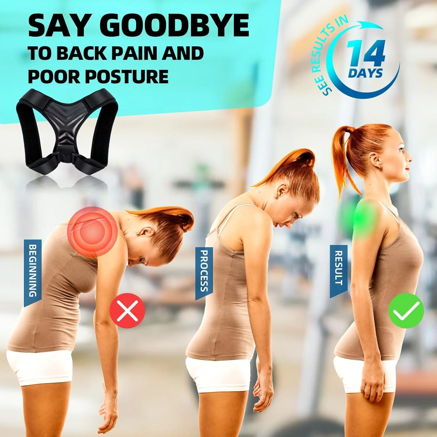 گردن بند اصلاح کننده وضعیت بدن MAKINGTEC، مناسب برای آقایان و بانوان، تسکین درد گردن و شانه، ایده آل برای استفاده در خانه، محل کار و باشگاه - سایز M گردن بند اصلاح کننده وضعیت بدن MAKINGTEC، مناسب برای آقایان و بانوان، تسکین درد گردن و شانه، ایده آل برای استفاده در خانه، محل کار و باشگاه - سایز M