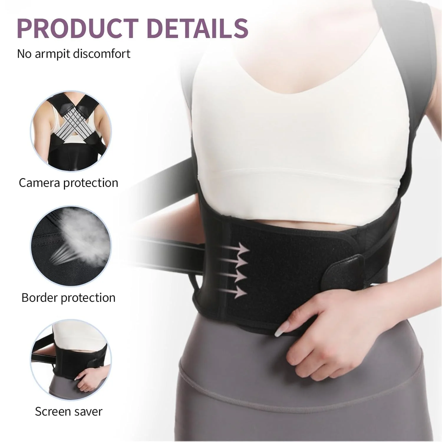 اصلاح کننده وضعیت بدن الاستیک KASTWAVE، صاف کننده پشت قابل تنظیم و تنفس پذیر برای مردان و زنان، تسکین دهنده درد گردن و شانه، ارائه دهنده پشتیبانی برای مردان و زنان (M) اصلاح کننده وضعیت بدن الاستیک KASTWAVE، صاف کننده پشت قابل تنظیم و تنفس پذیر برای مردان و زنان، تسکین دهنده درد گردن و شانه، ارائه دهنده پشتیبانی برای مردان و زنان (M)