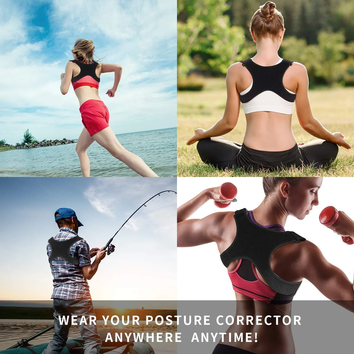 اصلاح کننده وضعیت بدن Aaiffey برای مردان، زنان و کودکان - بریس قسمت بالای کمر، قابل تنظیم و موثر برای کیفوز قفسه سینه و تسکین درد شانه اصلاح کننده وضعیت بدن Aaiffey برای مردان، زنان و کودکان - بریس قسمت بالای کمر، قابل تنظیم و موثر برای کیفوز قفسه سینه و تسکین درد شانه