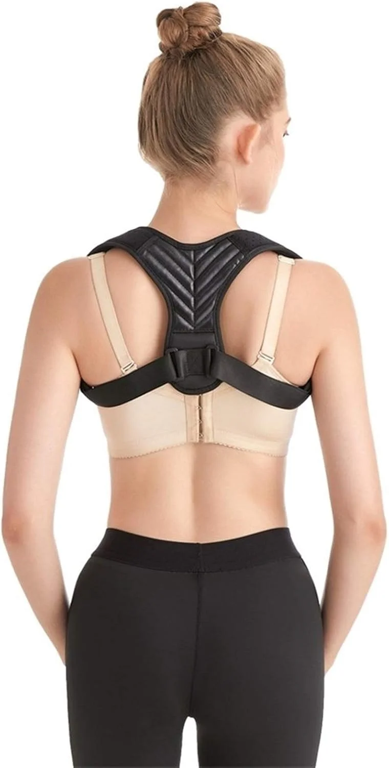 کمربند اصلاح کننده وضعیت بدن طبی، قابل تنظیم برای ترقوه، ستون فقرات، شانه و کمر (رنگ: B، سایز: بزرگ) (T کوچک) راحتی دو برابر کمربند اصلاح کننده وضعیت بدن طبی، قابل تنظیم برای ترقوه، ستون فقرات، شانه و کمر (رنگ: B، سایز: بزرگ) (T کوچک) راحتی دو برابر