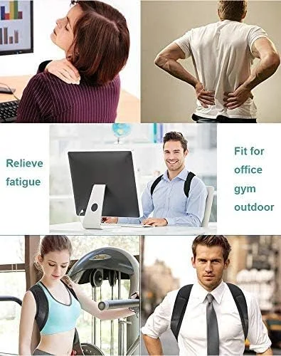 اصلاح کننده وضعیت بدن فیتو قابل تنظیم برای مردان، زنان و کودکان، کمربند پشتی نامرئی با پدهای شانه، مشکی اصلاح کننده وضعیت بدن فیتو قابل تنظیم برای مردان، زنان و کودکان، کمربند پشتی نامرئی با پدهای شانه، مشکی