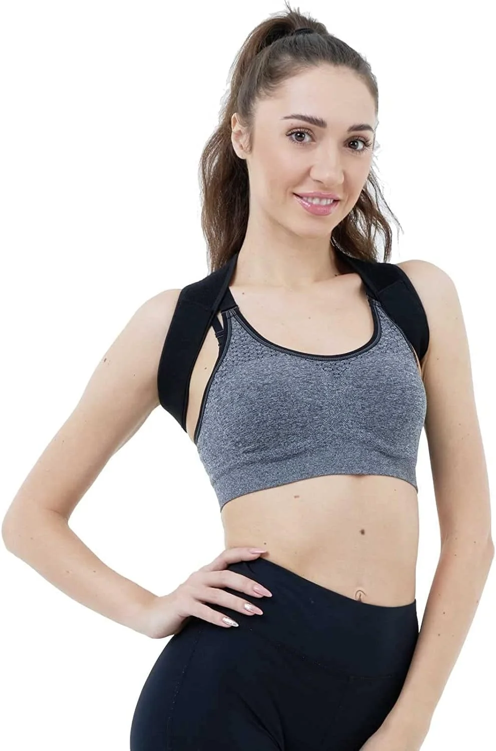 اصلاح کننده وضعیت بدن برای بانوان و آقایان، بریس قابل تنظیم برای قسمت بالای کمر، صاف کننده پشتی تنفسی، تسکین درد از ناحیه کمر، گردن، شانه و ترقوه، پشت (مشکی) اصلاح کننده وضعیت بدن برای بانوان و آقایان، بریس قابل تنظیم برای قسمت بالای کمر، صاف کننده پشتی تنفسی، تسکین درد از ناحیه کمر، گردن، شانه و ترقوه، پشت (مشکی)