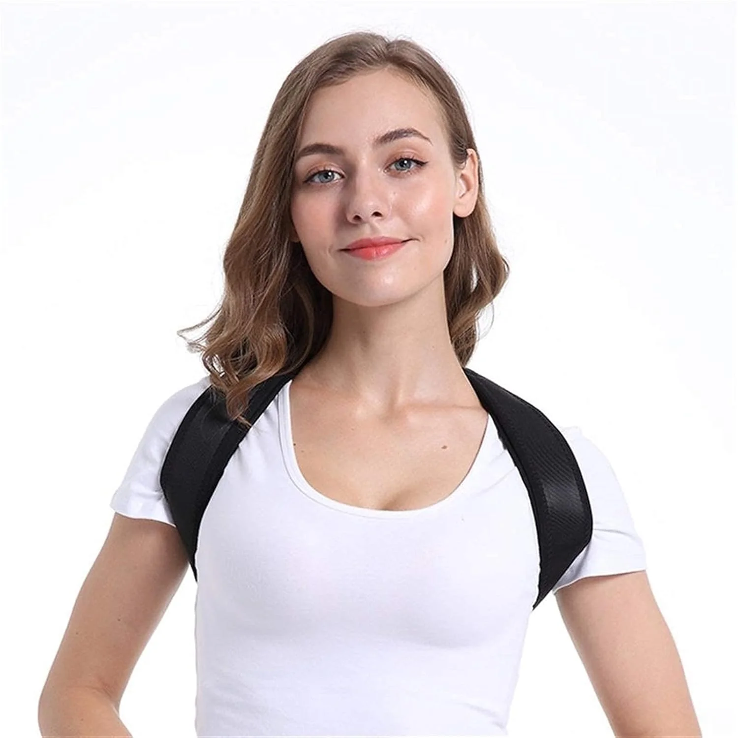 کمربند اصلاح قوز پشتی قابل تنظیم، پشتیبانی از شانه و کمر برای اصلاح وضعیت بدن بزرگسالان و کودکان (رنگ: مشکی، سایز: تک سایز) (مشکی تک سایز) کمربند اصلاح قوز پشتی قابل تنظیم، پشتیبانی از شانه و کمر برای اصلاح وضعیت بدن بزرگسالان و کودکان (رنگ: مشکی، سایز: تک سایز) (مشکی تک سایز)