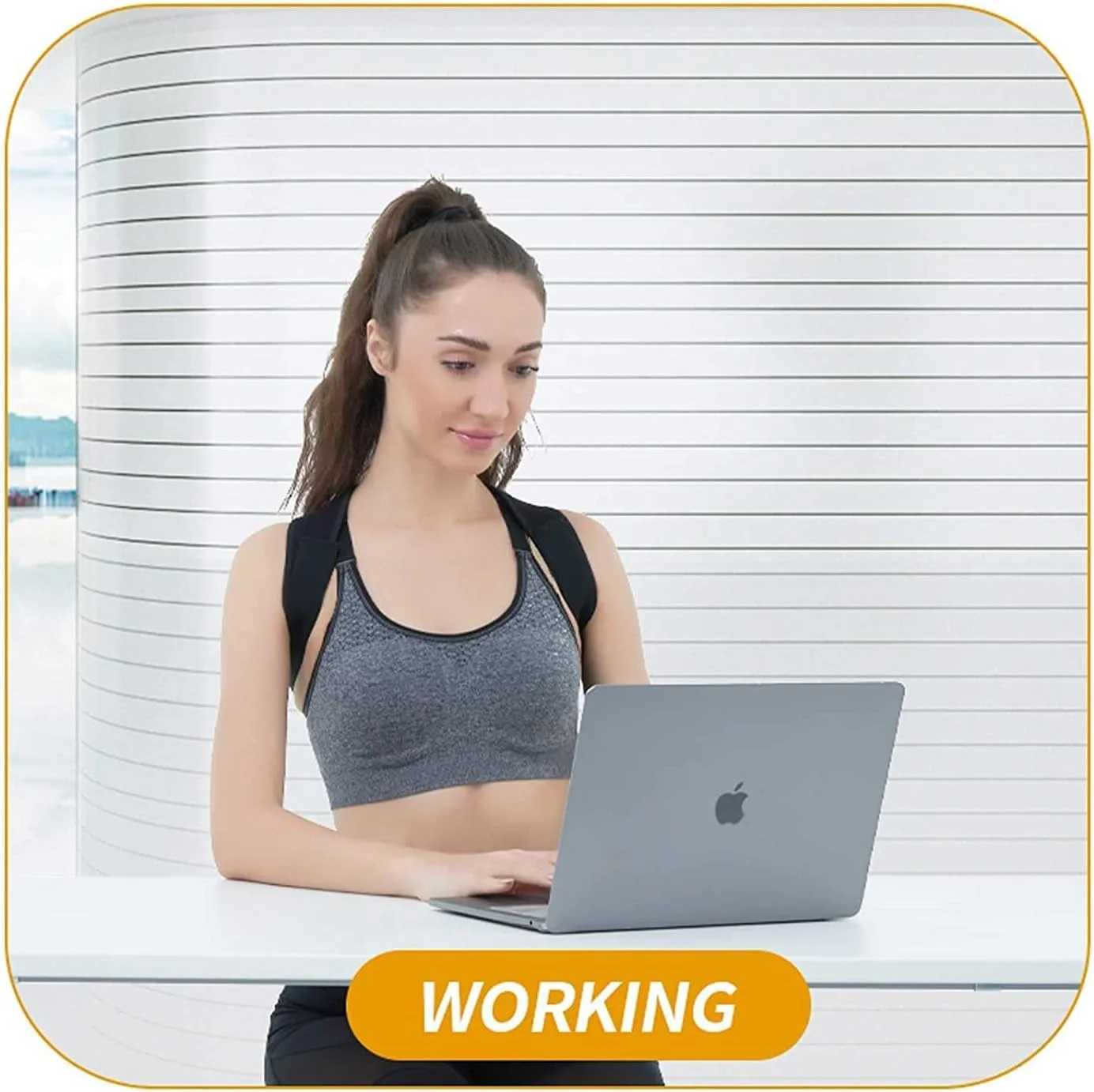 اصلاح کننده وضعیت بدن برای بانوان و آقایان، بریس قابل تنظیم برای قسمت بالای کمر، صاف کننده پشتی تنفسی، تسکین درد از ناحیه کمر، گردن، شانه و ترقوه، پشت (مشکی) اصلاح کننده وضعیت بدن برای بانوان و آقایان، بریس قابل تنظیم برای قسمت بالای کمر، صاف کننده پشتی تنفسی، تسکین درد از ناحیه کمر، گردن، شانه و ترقوه، پشت (مشکی)