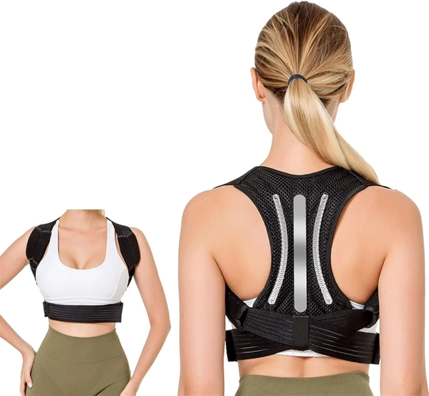 اصلاح کننده قوز پشت طبی قابل تنظیم، کمربند اصلاح کننده وضعیت بدن و پشتیبانی از شانه و ترقوه برای مردان و زنان، محصول جدید سلامتی و ریلکسیشن اصلاح کننده قوز پشت طبی قابل تنظیم، کمربند اصلاح کننده وضعیت بدن و پشتیبانی از شانه و ترقوه برای مردان و زنان، محصول جدید سلامتی و ریلکسیشن