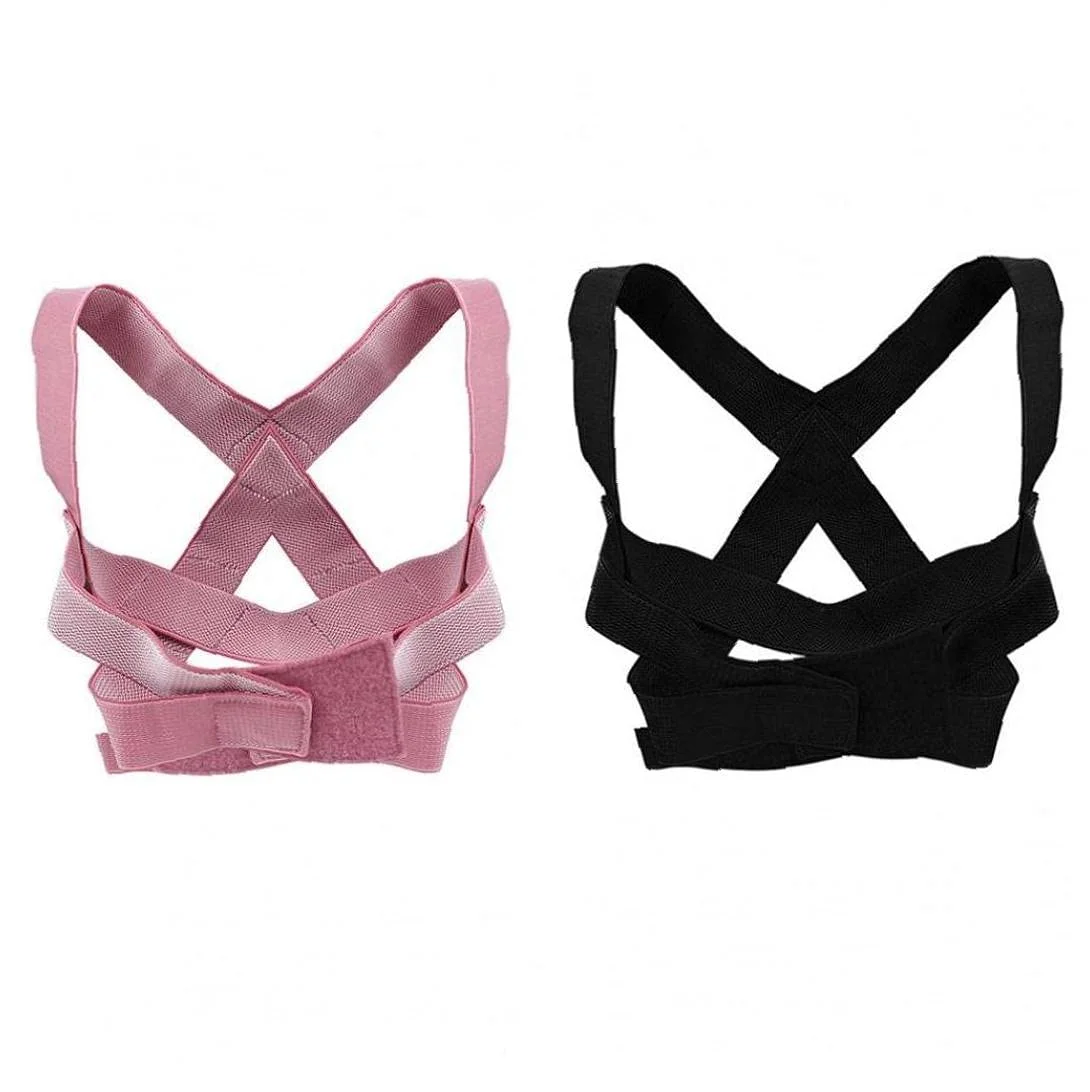 کمربند اصلاح کننده وضعیت بدن، کمربند اصلاح ستون فقرات، بند شانه ای برای تسکین درد قسمت فوقانی کمر، مشکی سایز M