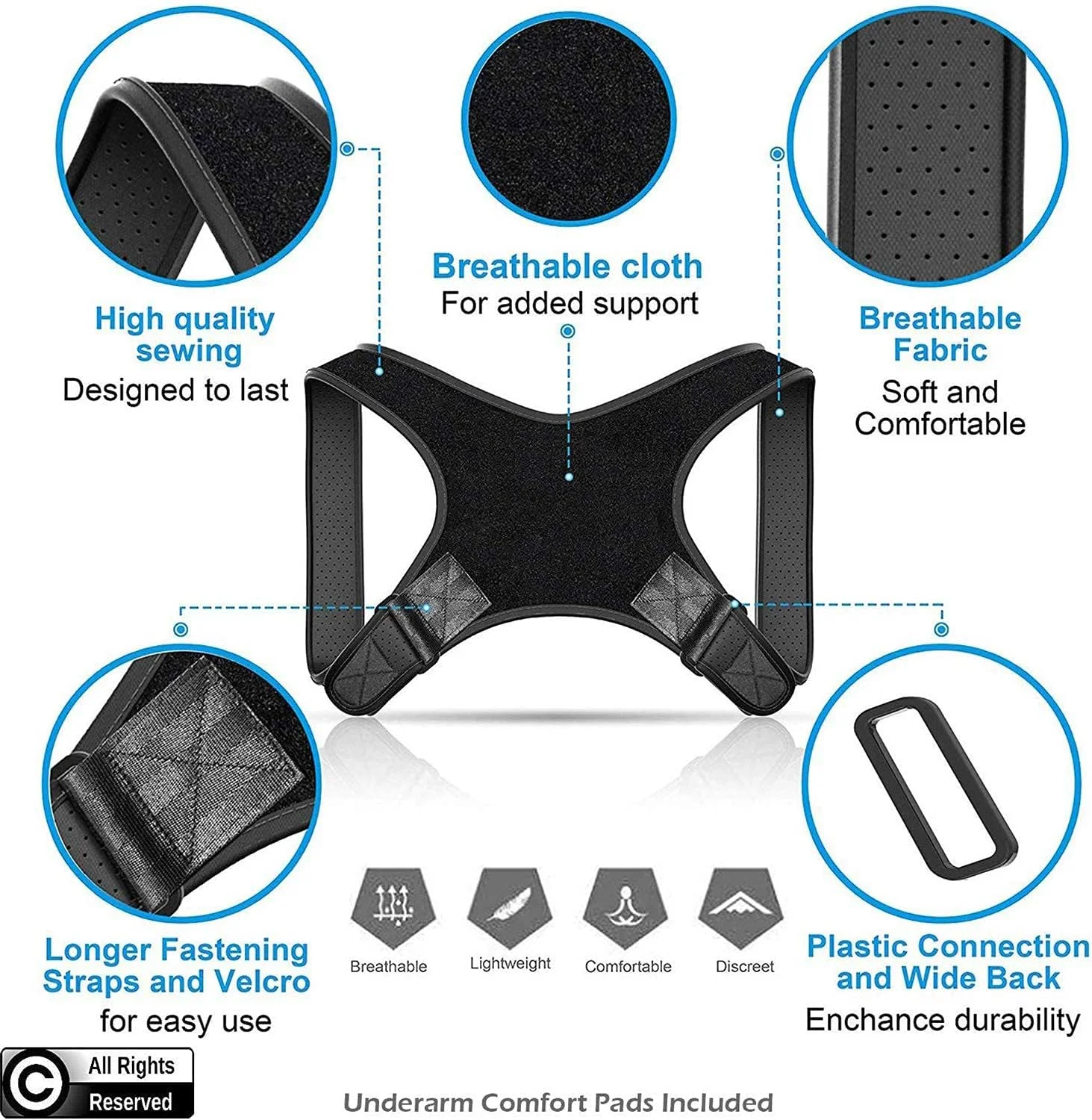 اصلاح کننده وضعیت بدن برای آقایان | بریس قابل تنظیم قسمت بالای کمر با اندازه جهانی برای ترقوه، جهت حمایت از گردن، کمر و تسکین درد شانه، صاف کننده کیفوز، پشتیبانی از ستون فقرات (طراحی ثبت شده) رنگ های متنوع اصلاح کننده وضعیت بدن برای آقایان | بریس قابل تنظیم قسمت بالای کمر با اندازه جهانی برای ترقوه، جهت حمایت از گردن، کمر و تسکین درد شانه، صاف کننده کیفوز، پشتیبانی از ستون فقرات (طراحی ثبت شده) رنگ های متنوع