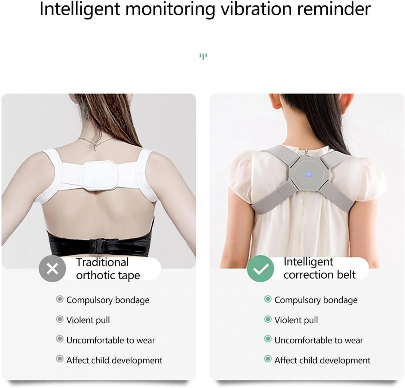 اصلاح کننده هوشمند وضعیت بدن 2022، اصلاح کننده هوشمند وضعیت بدن برای زنان، مردان و کودکان با یادآوری حسگر ارتعاشی هوشمند، بند وضعیت شانه و پشت قابل تنظیم و تنفس (2 عدد) اصلاح کننده هوشمند وضعیت بدن 2022، اصلاح کننده هوشمند وضعیت بدن برای زنان، مردان و کودکان با یادآوری حسگر ارتعاشی هوشمند، بند وضعیت شانه و پشت قابل تنظیم و تنفس (2 عدد)