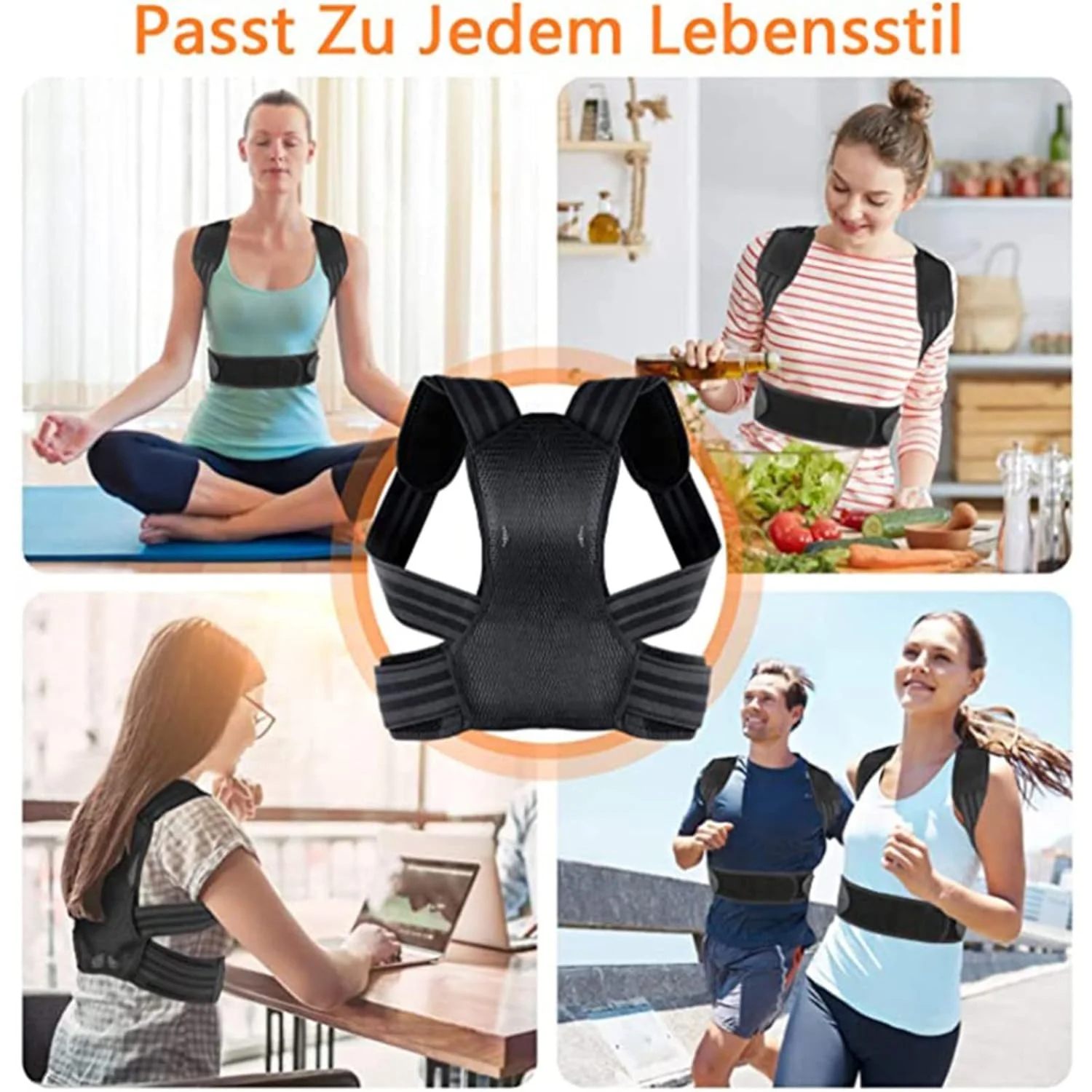 FDTY 1 عدد اصلاح کننده وضعیت بدن برای زنان و مردان، پشتیبانی کامل قابل تنظیم و راحت، صاف کننده پشتیبان برای ستون فقرات، پشت، گردن، ترقوه و شانه، بهبود وضعیت بدن و تسکین درد (بزرگ) FDTY 1 عدد اصلاح کننده وضعیت بدن برای زنان و مردان، پشتیبانی کامل قابل تنظیم و راحت، صاف کننده پشتیبان برای ستون فقرات، پشت، گردن، ترقوه و شانه، بهبود وضعیت بدن و تسکین درد (بزرگ)