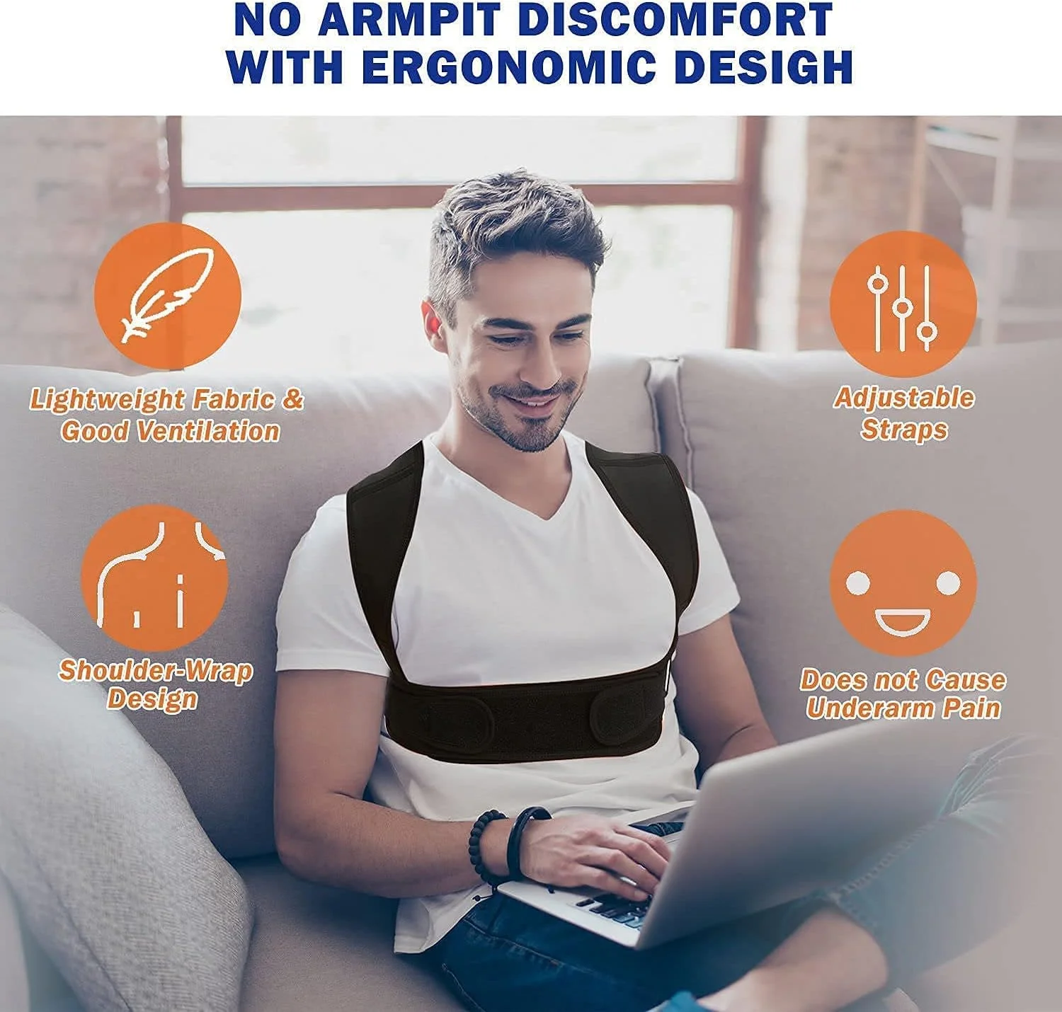 اصلاح کننده وضعیت بدن ELECDON برای زنان و مردان، بریس قابل تنظیم قسمت بالایی کمر، صاف کننده پشتی تنفسی، تسکین درد از ناحیه کمر، گردن، شانه و ترقوه، پشت (L/XL (38"-44"")) اصلاح کننده وضعیت بدن ELECDON برای زنان و مردان، بریس قابل تنظیم قسمت بالایی کمر، صاف کننده پشتی تنفسی، تسکین درد از ناحیه کمر، گردن، شانه و ترقوه، پشت (L/XL (38"-44""))