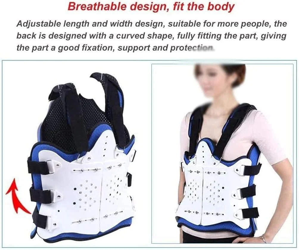 ارتز تثبیت کننده توراکولومبار قابل تنظیم، پشتیبانی کمری با کیسه هوا اصلاح کننده اسکولیوز برای مردان و زنان، کیسه هوای تنفسی ارتز تثبیت کننده توراکولومبار قابل تنظیم، پشتیبانی کمری با کیسه هوا اصلاح کننده اسکولیوز برای مردان و زنان، کیسه هوای تنفسی
