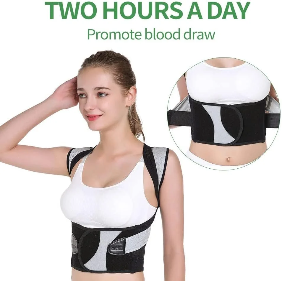 کمربند اصلاح کننده وضعیت بدن، مناسب شانه، ترقوه، ستون فقرات و کمر، قابل تنظیم برای مردان، زنان و کودکان (رنگ: خاکستری، سایز: XL) کمربند اصلاح کننده وضعیت بدن، مناسب شانه، ترقوه، ستون فقرات و کمر، قابل تنظیم برای مردان، زنان و کودکان (رنگ: خاکستری، سایز: XL)