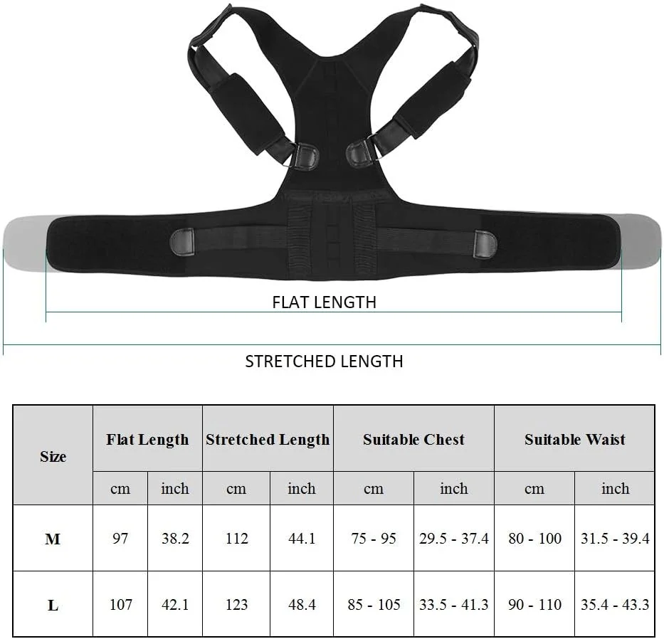 کمربند اصلاح کننده وضعیت بدن با پشتیبانی مغناطیسی شانه و ستون فقرات برای آقایان و بانوان کمربند اصلاح کننده وضعیت بدن با پشتیبانی مغناطیسی شانه و ستون فقرات برای آقایان و بانوان