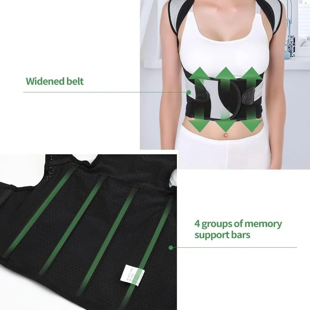 کمربند اصلاح کننده وضعیت بدن، مناسب شانه، ترقوه، ستون فقرات و کمر، قابل تنظیم برای مردان، زنان و کودکان (رنگ: خاکستری، سایز: XL) کمربند اصلاح کننده وضعیت بدن، مناسب شانه، ترقوه، ستون فقرات و کمر، قابل تنظیم برای مردان، زنان و کودکان (رنگ: خاکستری، سایز: XL)