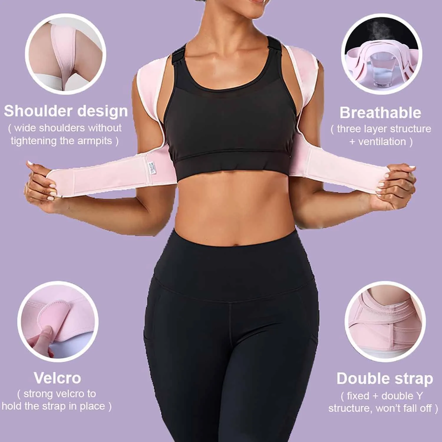 اصلاح کننده وضعیت بدن بدون درز NALACAL برای پشتیبانی از کمر، صاف کننده و کشش دهنده کمر، بریس راحت وضعیت بدن (صورتی، XL) - وضعیت بدن خود را بدون زحمت بهبود بخشید اصلاح کننده وضعیت بدن بدون درز NALACAL برای پشتیبانی از کمر، صاف کننده و کشش دهنده کمر، بریس راحت وضعیت بدن (صورتی، XL) - وضعیت بدن خود را بدون زحمت بهبود بخشید