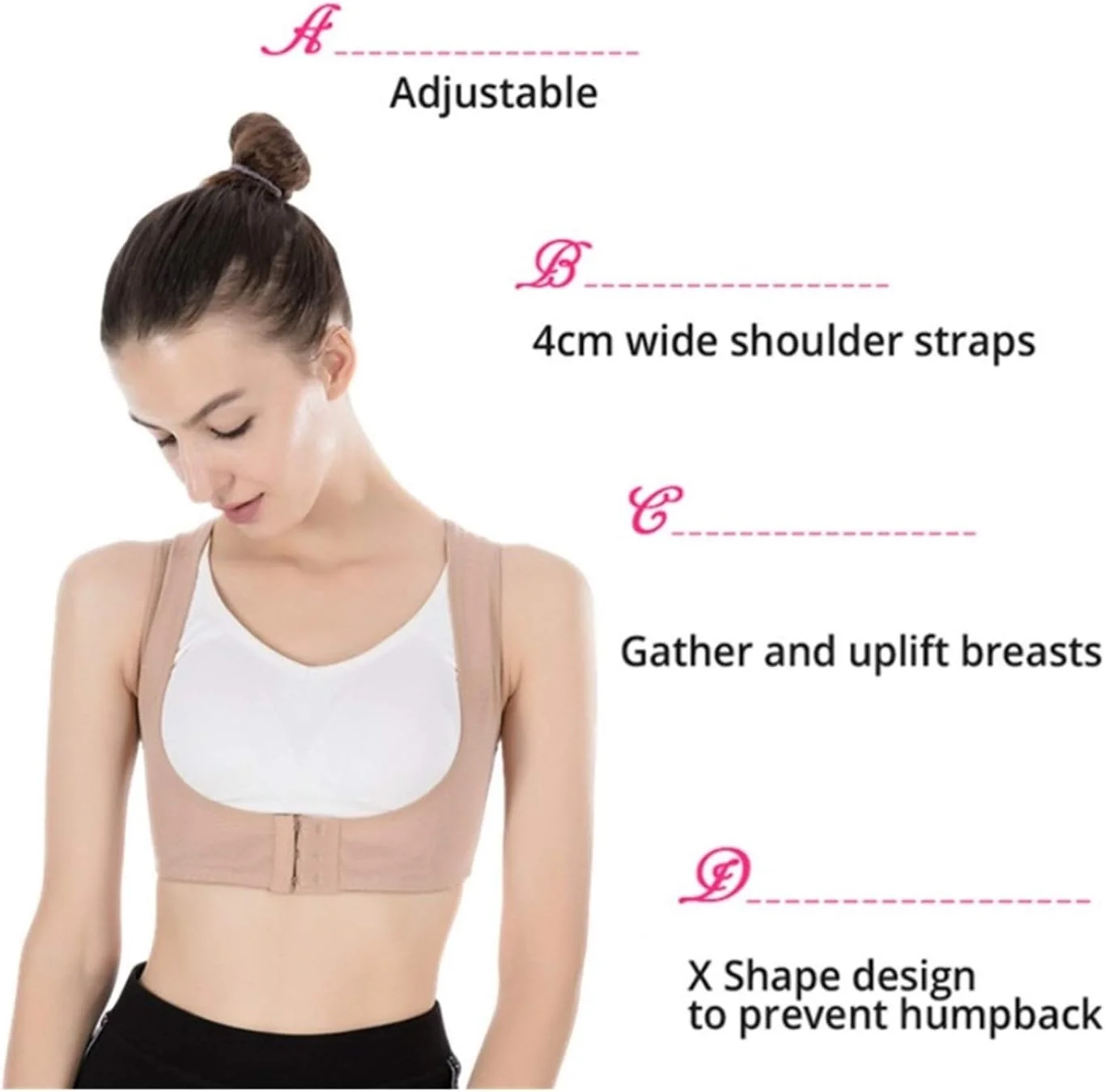 اصلاح کننده وضعیت بدن با قابلیت تنظیم قسمت بالایی کمر، دارای آهنربا و گرم کننده خودکار، پشتیبانی از ترقوه، صاف کننده کمر و شانه ها (سایز: مدیوم) (لارج) راحتی دو برابر