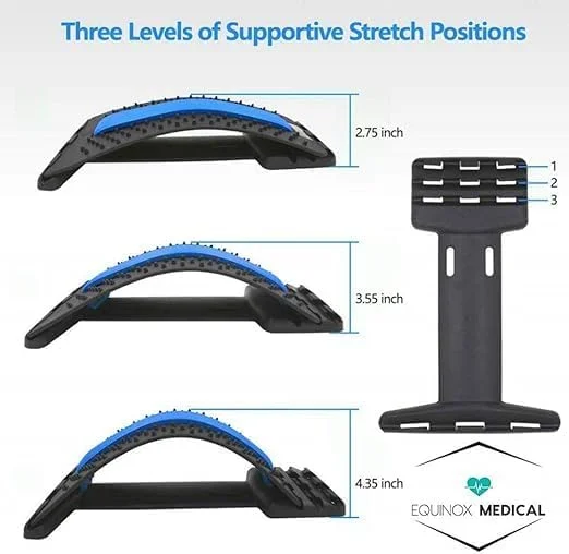 دستگاه کشش کمر برای تسکین درد - سطوح قابل تنظیم برای قسمت فوقانی و تحتانی ستون فقرات | ماساژور ارتوپدی تسکین دهنده درد کمر و تجهیزات پشتیبانی از وضعیت بدن | ایده آل برای استفاده در خانه، محل کار و فیزیوتراپی دستگاه کشش کمر برای تسکین درد - سطوح قابل تنظیم برای قسمت فوقانی و تحتانی ستون فقرات | ماساژور ارتوپدی تسکین دهنده درد کمر و تجهیزات پشتیبانی از وضعیت بدن | ایده آل برای استفاده در خانه، محل کار و فیزیوتراپی