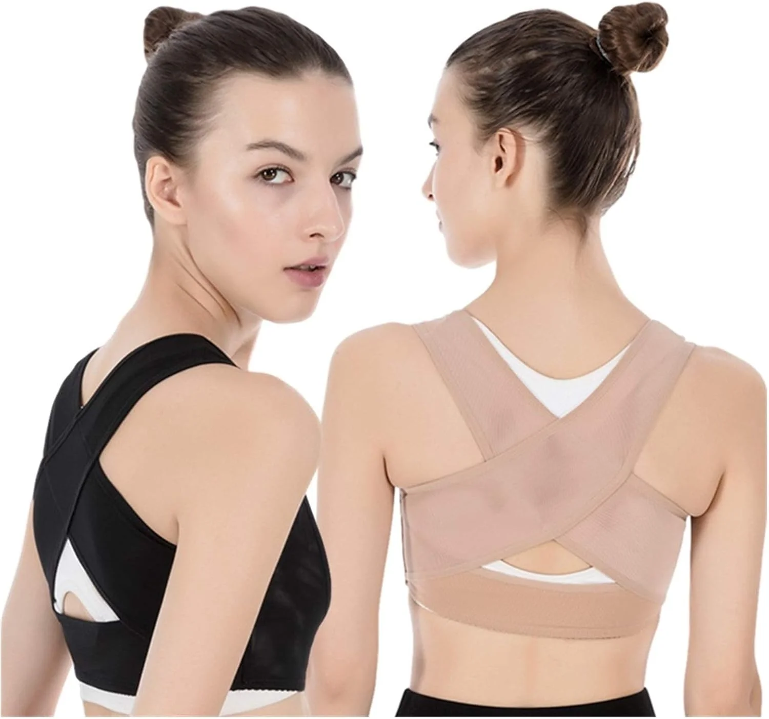 اصلاح کننده وضعیت بدن با قابلیت تنظیم قسمت بالایی کمر، دارای آهنربا و گرم کننده خودکار، پشتیبانی از ترقوه، صاف کننده کمر و شانه ها (سایز: مدیوم) (لارج) راحتی دو برابر