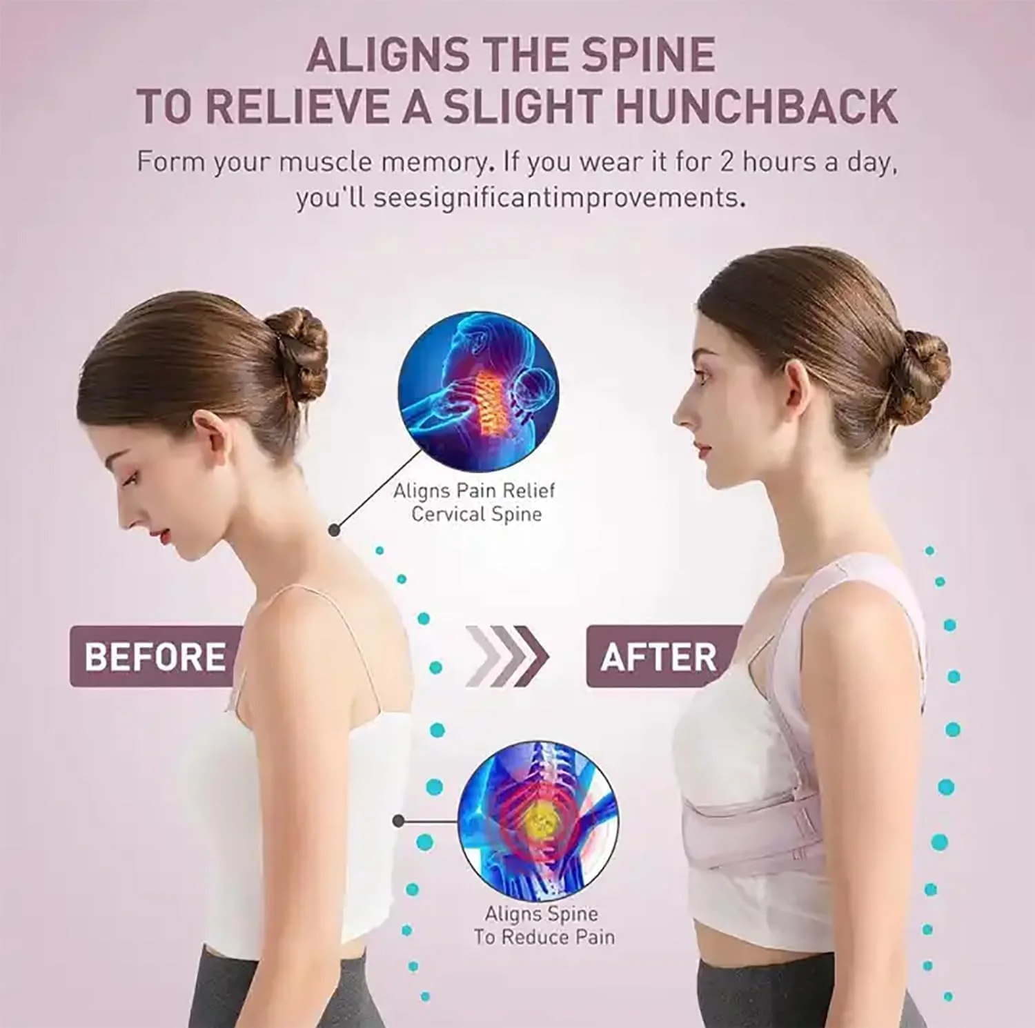 اصلاح کننده وضعیت بدن بدون درز NALACAL برای پشتیبانی از کمر، صاف کننده و کشش دهنده کمر، بریس راحت وضعیت بدن (صورتی، XL) - وضعیت بدن خود را بدون زحمت بهبود بخشید اصلاح کننده وضعیت بدن بدون درز NALACAL برای پشتیبانی از کمر، صاف کننده و کشش دهنده کمر، بریس راحت وضعیت بدن (صورتی، XL) - وضعیت بدن خود را بدون زحمت بهبود بخشید