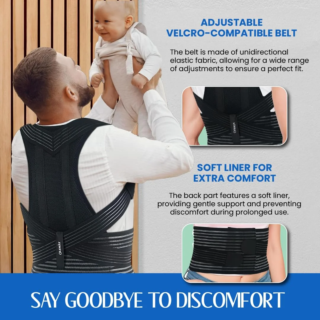 ارتونیکس پشتیبان کمر اصلاح کننده وضعیت بدن، پشتیبانی از ترقوه و شانه برای مردان و زنان، پشتیبانی کامل از کمر، تسکین درد بالای و پایین کمر - اسکولیوز، قوز، خمیدگی، قفسه سینه، اصلاح کننده ستون فقرات / 8247 ارتونیکس پشتیبان کمر اصلاح کننده وضعیت بدن، پشتیبانی از ترقوه و شانه برای مردان و زنان، پشتیبانی کامل از کمر، تسکین درد بالای و پایین کمر - اسکولیوز، قوز، خمیدگی، قفسه سینه، اصلاح کننده ستون فقرات / 8247