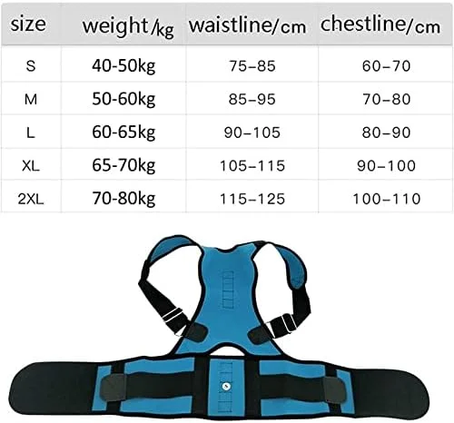 کمربند اصلاح کننده وضعیت بدن، گن لاغری، جلیقه فرم دهنده شکم، شکل دهنده بدن برای گردن، شانه و کمربند پشتیبانی کامل از کمر سایز XXL