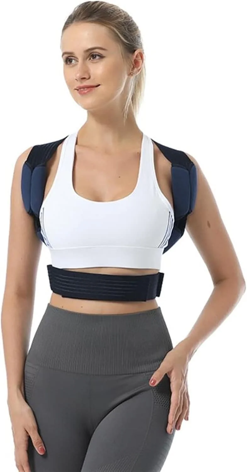 کمربند اصلاح کننده وضعیت بدن مردانه و زنانه، پشتیبان کمر، ترقوه، ستون فقرات، کمری، کرست، اصلاح وضعیت بدن، جلوگیری از خمیدگی، تمرین دهنده کمر (سایز: XL)