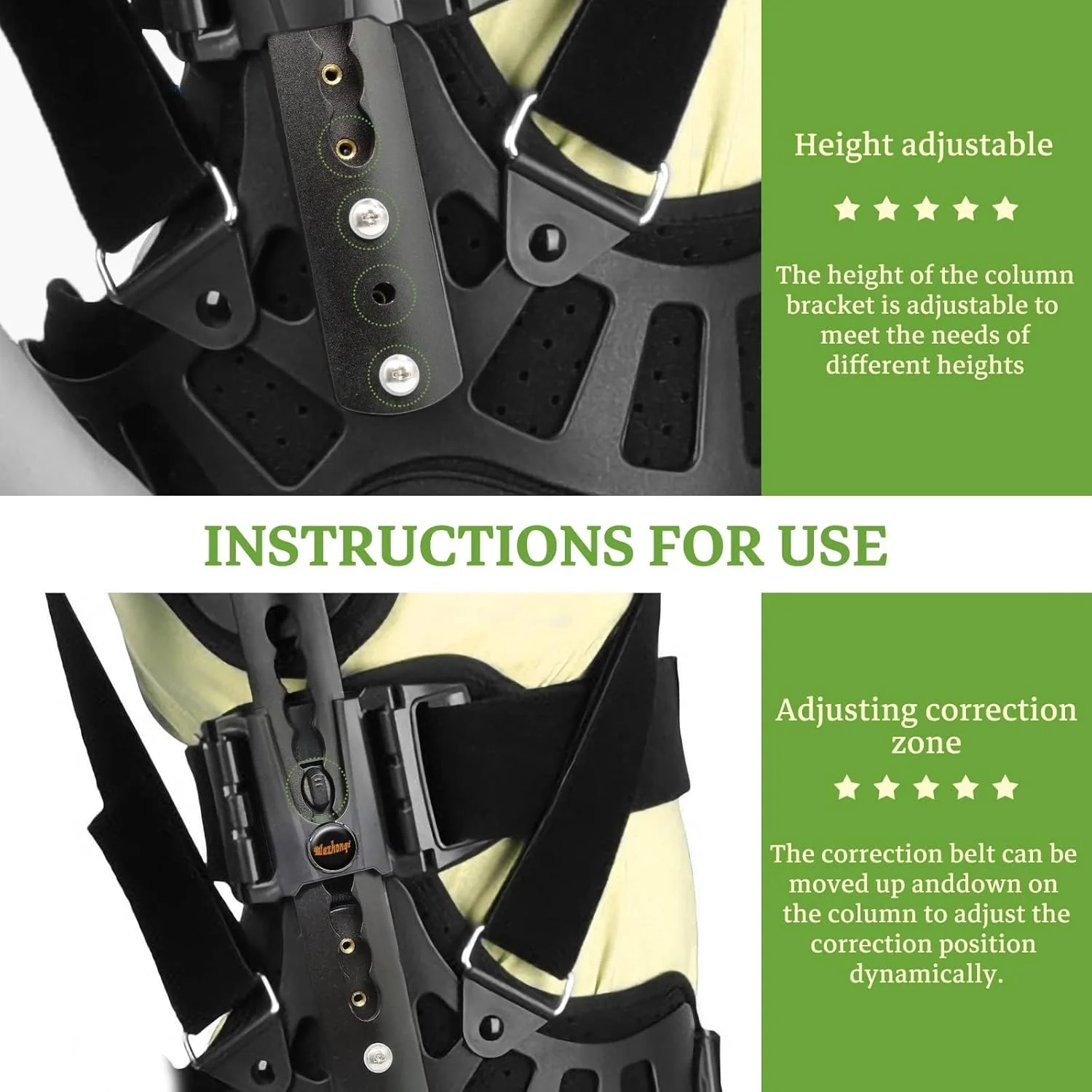 اصلاح کننده وضعیت بدن اسکولیوز ماژونکی، بریس ثابت قابل تنظیم برای کیفوز، پوکی استخوان، بهبودی پس از عمل جراحی، مناسب برای آقایان و بانوان اصلاح کننده وضعیت بدن اسکولیوز ماژونکی، بریس ثابت قابل تنظیم برای کیفوز، پوکی استخوان، بهبودی پس از عمل جراحی، مناسب برای آقایان و بانوان