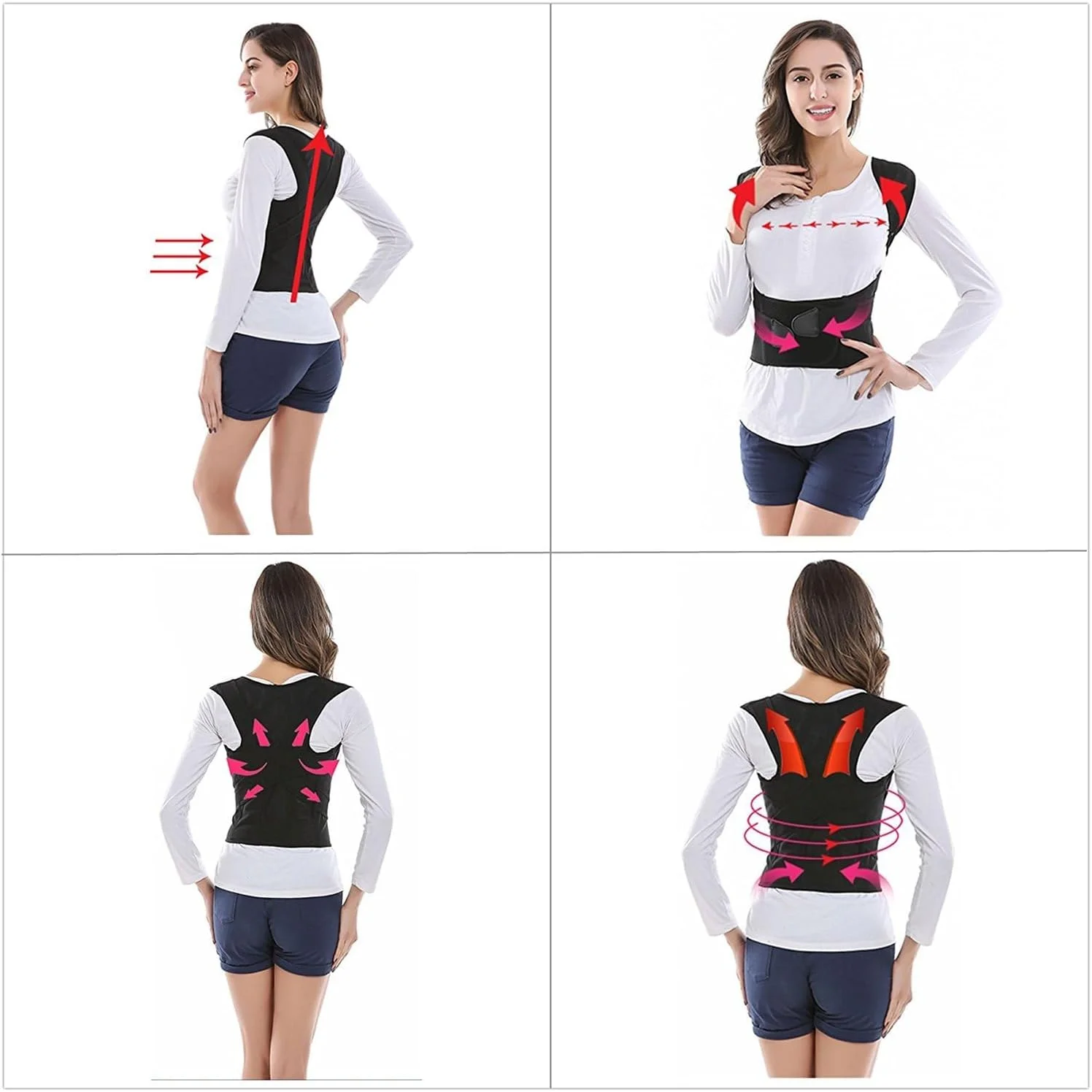 اصلاح کننده وضعیت بدن برای خانم ها و آقایان - بریس پشتی قابل تنظیم برای تسکین ناراحتی - بهبود وضعیت بدن و ارائه پشتیبانی کمری - صاف کننده قسمت فوقانی و تحتانی کمر - پشتیبانی تنفسی کمر (XXL) اصلاح کننده وضعیت بدن برای خانم ها و آقایان - بریس پشتی قابل تنظیم برای تسکین ناراحتی - بهبود وضعیت بدن و ارائه پشتیبانی کمری - صاف کننده قسمت فوقانی و تحتانی کمر - پشتیبانی تنفسی کمر (XXL)