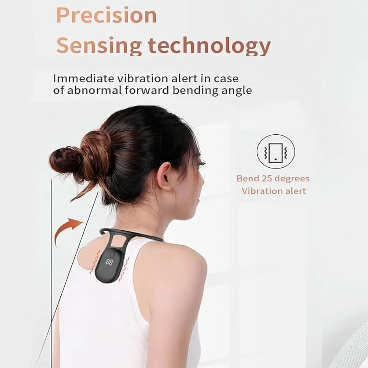 اصلاح کننده هوشمند وضعیت بدن - صاف کننده قوز گردن، پشتیبان هوشمند کمر، مربی ارگونومیک وضعیت بدن، بهبود دهنده وضعیت پشت با ویبره، قابل شارژ (مشکی) اصلاح کننده هوشمند وضعیت بدن - صاف کننده قوز گردن، پشتیبان هوشمند کمر، مربی ارگونومیک وضعیت بدن، بهبود دهنده وضعیت پشت با ویبره، قابل شارژ (مشکی)